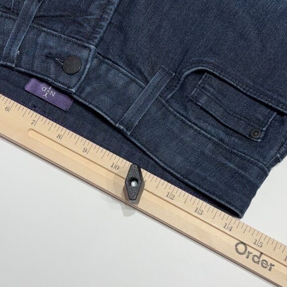 NYDJ Made in USA Bootcut Cropped Dark Wash Jeans Lift Tuck Women's Size 4 (J4) - Picture 7 of 9